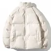 Männer Unten Parkas Winter Jacke Zipper Streetwear Winddicht Mode Mit Kapuze Parker Mantel Thermische Parka Mujer 231027