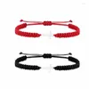 Charme Armbänder Edelstahl Kreuz Armband Liebhaber Glück Handgemachte Geflochtene Seil Kette Für Frauen Männer Paar Schmuck Einstellbar