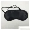 Sleep Masks Sleep Masks Black Eye Mask Shade Nap Er Blindfold For Slee Travel Soft Polyester Drop Delivery Health Beauty Vision Care D Dhxhb