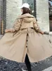 여자 트렌치 코트 여성 겨울 재킷 후드 X-LONG 두꺼운 가짜 모피 패딩 파파 여성 지배식 플러스 사이즈 코트 Kurtka Puchowa Damska Z