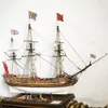 Gegoten model 150 simulatie houten zeilschipmodel bouwpakket DIY Franse Royal Caroline scheepsmodel speelgoedcadeaucollectie 231026