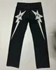 Jeans pour femmes Streetwear Y2k Hip Hop Star Print Baggy pantalon noir hommes Harajuku décontracté gothique pantalon à jambes larges 231027