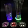 Lysande dalbana klistermärken LED Bar Drinks Cup Pad Wine Liquor Bottles Coaster Atmosphere Light Cup Sticker Light-emittering rekvisita