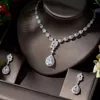 Necklace Earrings Set Fashion Flower Shape Simple Design And Women Bridal Party Wedding Girlfriend Gift Conjunto De Joyas N-1392