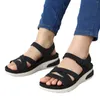 Sandalen Mode Lente En Zomer Dames Platte Bodem Dik Licht Open Teen Ademend Effen Jelly String Voor