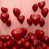 Decoração de festa 5/10/12 polegadas 10 peças balões de látex vermelho rubi de camada dupla casamento noivado dia dos namorados aniversário hélio