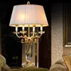 European Living Room Table Lamps Large Sofa Coffee Villa Model Room Light Luxury Crystal Engineering Desk Lamp Free Shipping