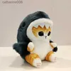 Animaux en peluche Kawaii Tempura crevettes frites requin chat en peluche poupée porte-clés dessin animé mignon Mofusand Anime passe-temps pendentif sac à dos pour petite amie cadeau L231027