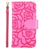 Rose Flower Leder Portemonnaie Handyhülle für iPhone 15 14 13 12 11 pro max xr xs 6 7 8 Plus iphone15 Rückseite