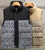 5XL lettre plaid designer hommes gilet fermeture éclair bouffante gilet bodywarmer vers le bas coton jeans hommes gilet sans manches veste d'hiver manteau