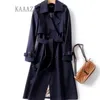 Dames Trenchcoats Winter Lange Shirt Jurk Dames Bruin Windscherm Jas Koreaans Grote maat Casual Bovenkleding Verdikking Mode