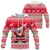 Men's Hoodies Christmas Reindeer Santa 3D Print Man Women Oversized Streetwear Y2k Hoodie Pullovers Hooded Sweatshirts Kids Clothing