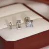 Élégant diamant oreille Stud luxe Designer bijoux de haute qualité classique bijoux argent oreilles goujons fête de mariage hommes femmes boucles d'oreilles