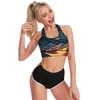 Yoga Outfit Desert At Night Sport Bra U Neck Landscape Padded Summer Raceback Crop Bras Reinforced Workout Top For Girls