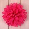 Decorative Flowers 10pcs/lot 4" 14Colors Fabric Fluffy Lace Trim Patch Applique Artificial Chiffon Boutique