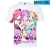 Męskie koszulki 3D drukuj Idol Time Pripara Spring Summer Preppy Men/Women T-Shirt Streetwear Kawaii Style Style Ubrania uliczne