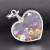 Pendentif Colliers 1PC Mix Styles Géométrique Coeur Ovale Verre Mémoire Vivant Relicario Cabochon Médaillon Médaillon Pour La Fabrication De Bijoux En Gros