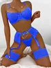 Sexy Set Lingerie Sexy Bra Set For Women Erotic Comes Exotic Set Underwear Bra and Panty Garters See Through Lingerie T231027