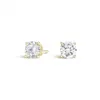 Stud Diamant Or Naturel pour Coupe Ronde 18kt Jaune Rose Vis Igi Model Designs