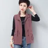 Women's Vests Casual Drawstring Cargo Vest Women 2023 Spring Summr Sleeveless Jacket Fashion Zipper Short Chalecos Thin Oversize Waistcoat