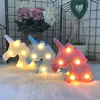 Autres fournitures de fête d'événement Lettre mignonne Flamingo LED Veilleuse pour bébé à côté de jouet Ananas Cactus Lampe murale Marquee Sign LED Home Decor de Noël 231027