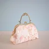 Bolso de noche S Bolsos Monederos Rose Flowers Vintage Bag Shell Lock Cadena Mujeres Hombro Crossbody 231026