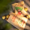 Подарочная упаковка 24 комплекта Рождественские пакеты из крафт-бумаги Санта-Клаус Снеговик Праздничная рождественская вечеринка Мешок для конфет и печенья Упаковочные принадлежности 231027