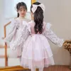 Flickaklänningar Spring Autumn Girls Princess Dress 2023 Summer Baby Party Clothes For Little Children's Birthday Costume 3 5 8 10 år