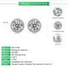 Prezzo di fabbrica Moissanite S925 da 1 ct 2 ct 3 ct per e uomo Diamond Stud Vvs