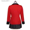 Costumi Anime Anime Kakegurui Jabami Yumeko Cosplay Come Compulsive Gambler Ragazze della scuola giapponese JK Uniforme Halloween Arriva Parrucca Suit L231027