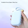 10000 mAh Mini-Powerbank mit integrierten Kabeln, 22,5 W, PD20 W, schnelles Aufladen, Powerbank für iPhone, Xiaomi, Huawei, tragbares Ladegerät