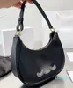 Hobo sacs en cuir de veau femmes sacs à main aisselle sac à main mode lettre imprimée poignée réglable sangle fermeture éclair pochette portefeuille