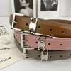 Ceinture de créateur pour femmes Ceintures de luxe en peau de vache Mode Or Argent Lettres Aiguille Boucle Cintura Unisexe Vintage Ceintures Casual 11 Styles Largeur 28mm