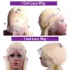 Synthetic Wigs Tahikie Blonde Lace Front Wig Human Hair 613 HD Transparent 13x4 13x6 Brazilian Straight Frontal For Women Closure 231027