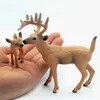 Christmas Decorations 1PC Simulation Animal Model Figure Plastic Decoration Educational Toy Deer Figurine Kids Gift Miniature Forest Animal Christmas 231027