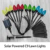 Christmas Walkway Lights Solar Energy/Battery Case Stake Light Bulb Lawn Lamp Outdoor Decorations For Holiday Yard Garden