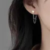 Orecchini pendenti in argento 925 aghi catena nappa perla orecchino a goccia per le donne ragazze linea orecchio orecchini pendenti gioielli regali Eh2217