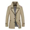 Mężczyźni łączy płaszcz Male Blazer Design Business Casual Handel Kurtka jesienna zima gruba ciepła wiatrówka plus size 7xl 231026