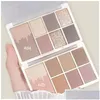 Eye Shadow Eye Shadow 7 Colors Glitter Eyeshadow Palette Shimmer Easy To Wear Shadows Makeup Pallet For Eyes Womens Cosmetics Drop Del Dhwfc