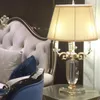 European Living Room Table Lamps Large Sofa Coffee Villa Model Room Light Luxury Crystal Engineering Desk Lamp Free Shipping