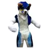 Costume de mascotte Husky chien renard pour Halloween, robe de soirée, carnaval de noël, Costumes fantaisie, tenue pour adultes, 2024