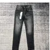 Mann lila gerissener Biker Slim Straight Skinny Hosen Designer Stack Jeans Fashion Jean Herren Trendmarke Vintage Pant Men US Size