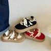 Boots Korean Kids Canvas Shoe 2023 Toddler Baby Shoes Spring Autumn Boys 'Casual Soft Sole Breatble Girls' Red 231027