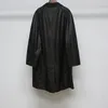 Toteme New Raglan Sleeve Straight Grain Cowhide Coat Coat Coat