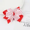 Hair Accessories CN 1PC Valentine's Day Swallowtail Bows For Girls Kids Printed Pink Heart Clips Valentine Gifts