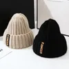 Beanieskull Caps Knitting Beanies Winter för män Kvinnor varm färg hatt mjuk ull virkning unisex ta cold cap beanie 231027