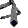 Bow Ties Men's Men's Daily Casual Tie 100% Silk Grey Grey Stripes Leader Coldie Déclusion Vente de travail Meeting Party Spot Goods 231027