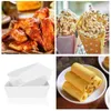 Plates 100 Pcs Paper Boats Fried Holder Free Discount Snack Container Takeout Containers Holding