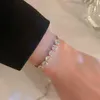 Bracelets de charme Luxueux Sparkling Réglable Zircon Pour Femmes Plaqué Or Haute Qualité Bracelet Bijoux De Mariage Cadeau D'anniversaire 231027