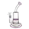 6 Zoll schwerer Glasbecher Bong Shishas Inline Honeycomb Perc Bubbler Wasserpfeifen Dab Rig Honeycomb Ash Catcher 14 mm Verbindung mit männlichen Glasölbrennerrohren